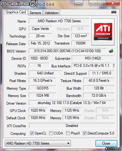 護送但丁的神器,HD7770實測最新版DMC。