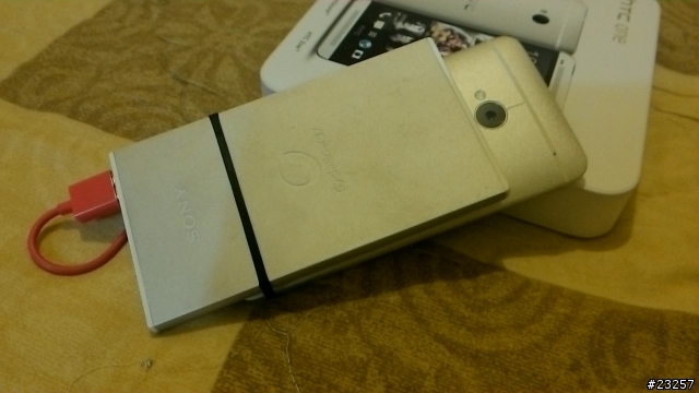 HTC new ONE自製行動電源背蓋