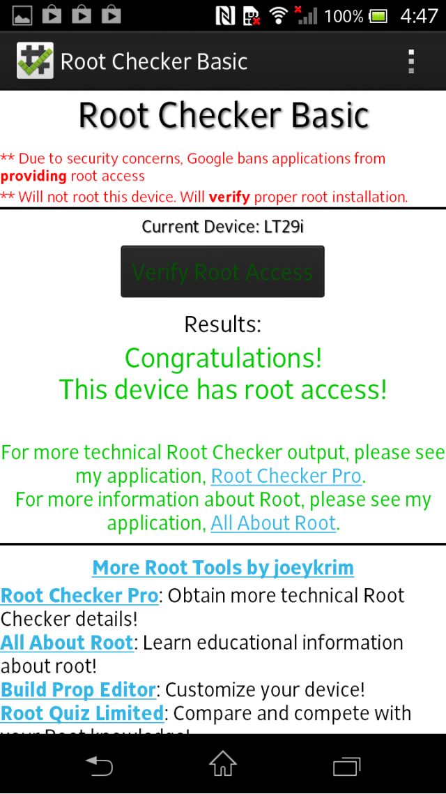 LT29i 9.1.B.0.411 JB4.1.2 取得 root 權限教學 (Z 10.1.A.1.434 也通用)