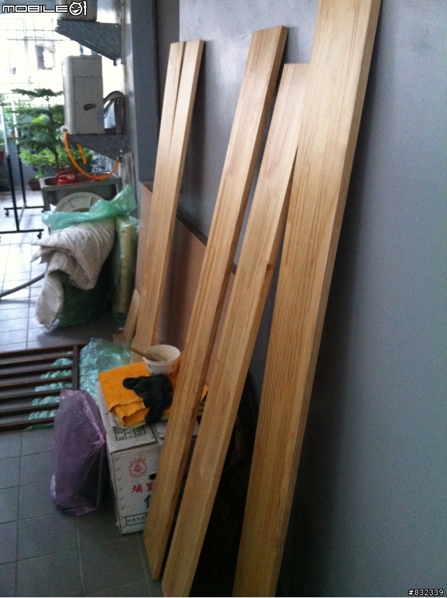 DIY 簡易組合櫃+電視牆
