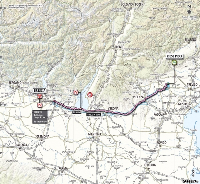 2013 Giro d'Italia(環義大賽) 第21站 Riese Pio X → Brescia, 197公里