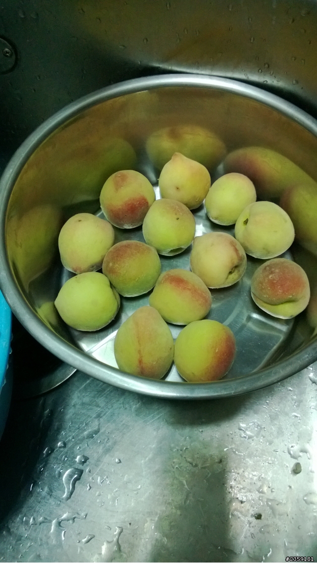 自製梅粉醃桃子 新增現切小桃子