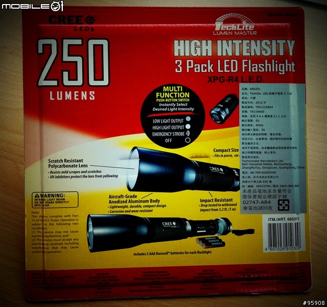 XPG-R4 LED. 250 Lumens