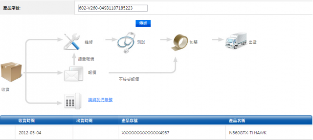 無言的微星顯卡送修