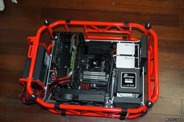 開放式露骨機殼 !! IN WIN D-Frame 機箱入手 / 新增背走線照片