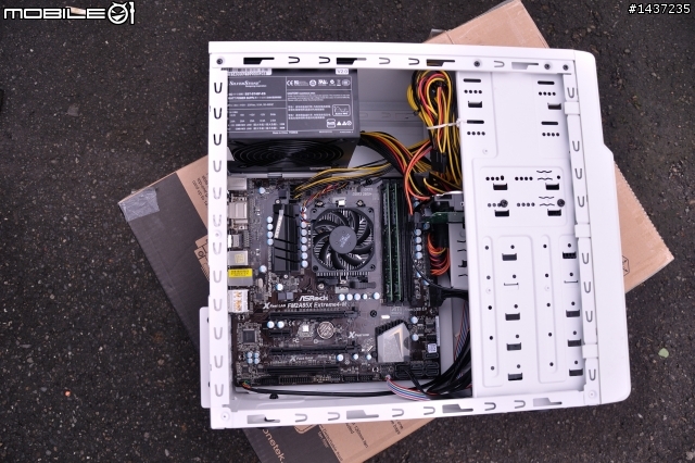 迷你輕巧 銀欣SilverStone PS08W 純白開箱 (M-ATX)