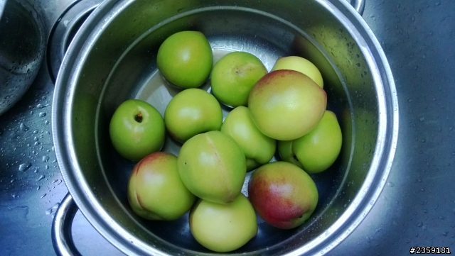 自製梅粉醃桃子 新增現切小桃子