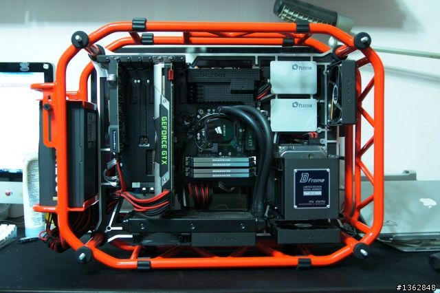 開放式露骨機殼 !! IN WIN D-Frame 機箱入手 / 新增背走線照片