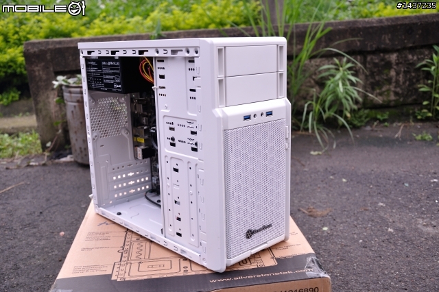 迷你輕巧 銀欣SilverStone PS08W 純白開箱 (M-ATX)