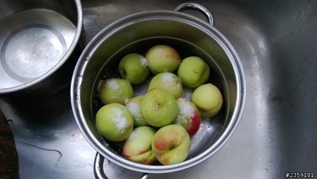 自製梅粉醃桃子 新增現切小桃子