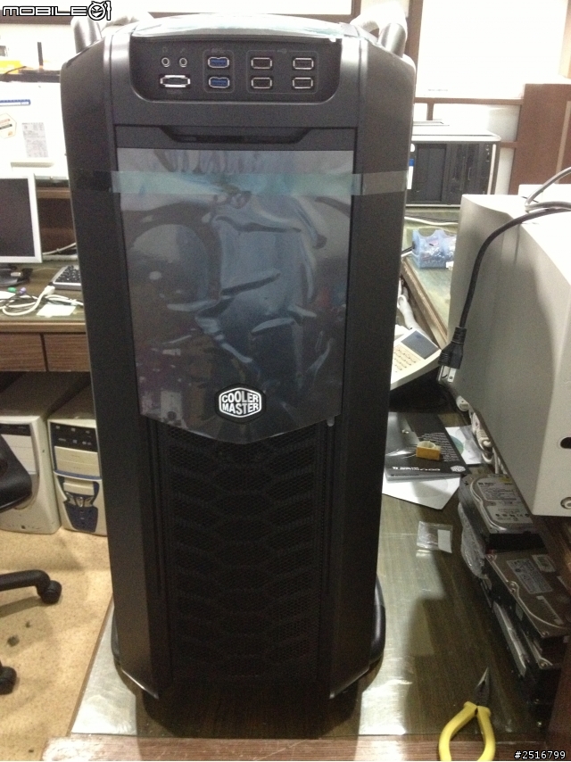 自組新機 神盾小玩具 開箱 小朋友大量出走 cooler master cosmos II 配件有點...