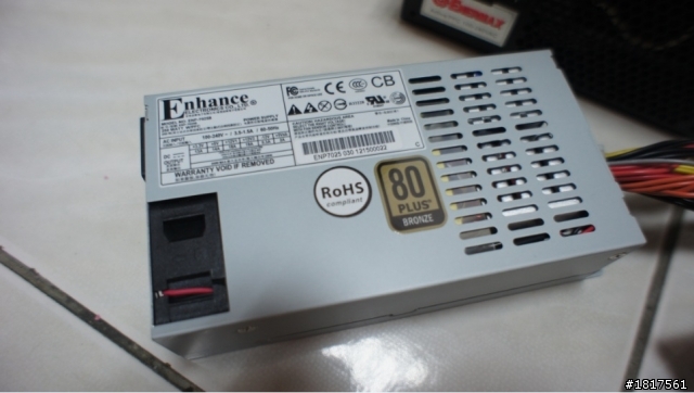 A85X-ITX + ENP-7025B電源供應器 + PC-Q07試裝