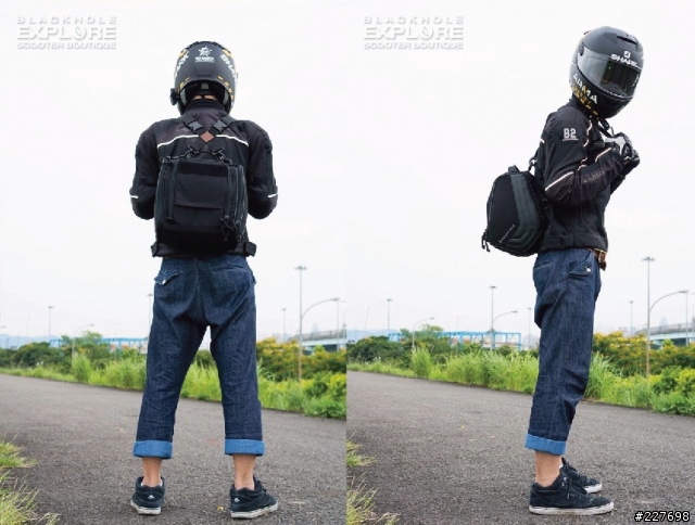 騎士+旅行+攝影=BLACKHOLE 機車攝影背包。