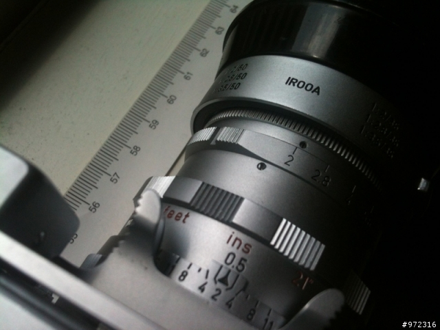 分享Leica 50mm F2 Summicron DR EYE 眼鏡上下疊影調整