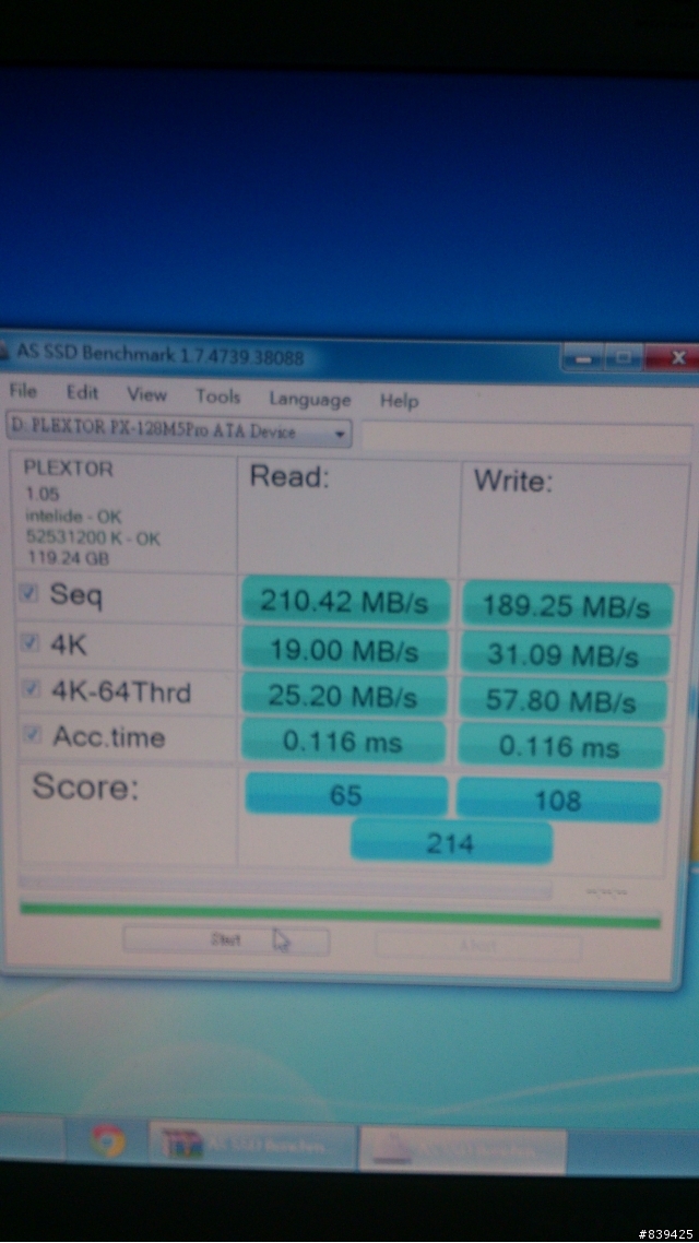PLEXTOR M5 Pro-128G 裝在 CR356