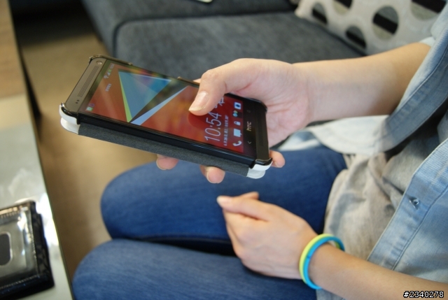 Htc new one 荔枝紋保護套