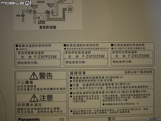 Panasonic空氣清淨機F-VXF35W-nanoe奈米水離子體驗