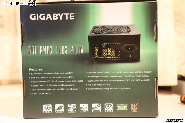 技嘉GREENMAX PLUS 450W...小小操爆你開箱...XD
