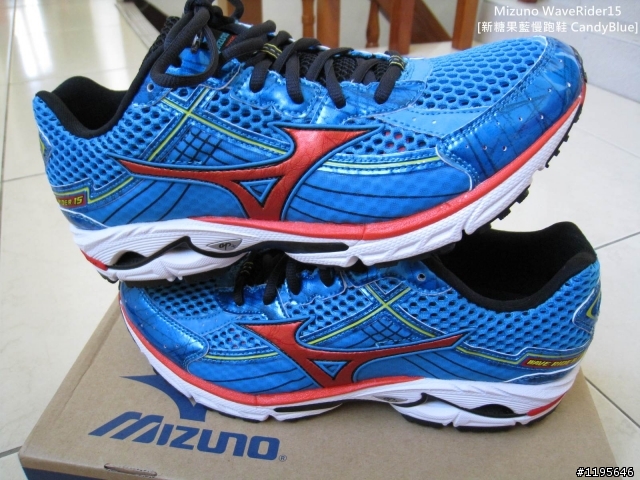 新糖果藍慢跑鞋- MizunoWaveRider15