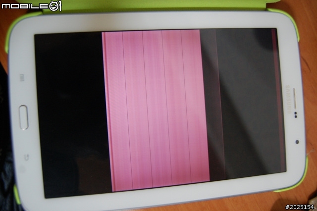 NOTE 8.0 3G版本螢幕花屏 重開關機無效 附图求教