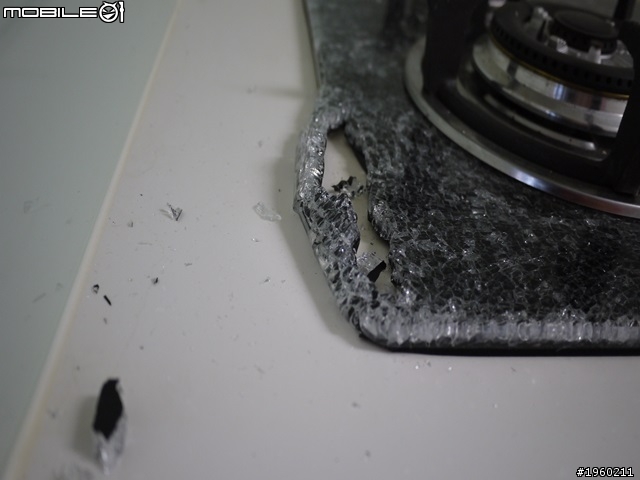 我家的櫻花瓦斯爐面板爆裂