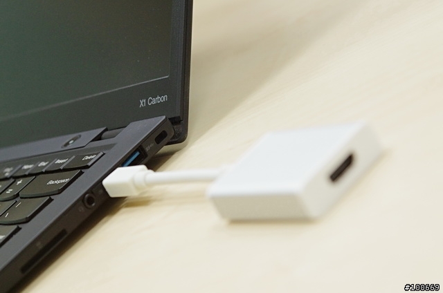【黑白配】Thinkpad X1 Carbon x Moshi Mini DisplayPort to HDMI Adapter