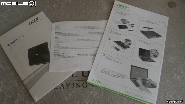 【不專業開箱】acer Aspire V3 571G