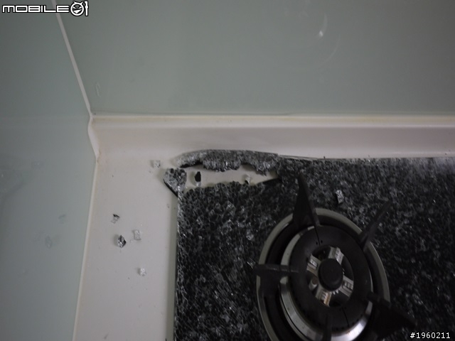 我家的櫻花瓦斯爐面板爆裂