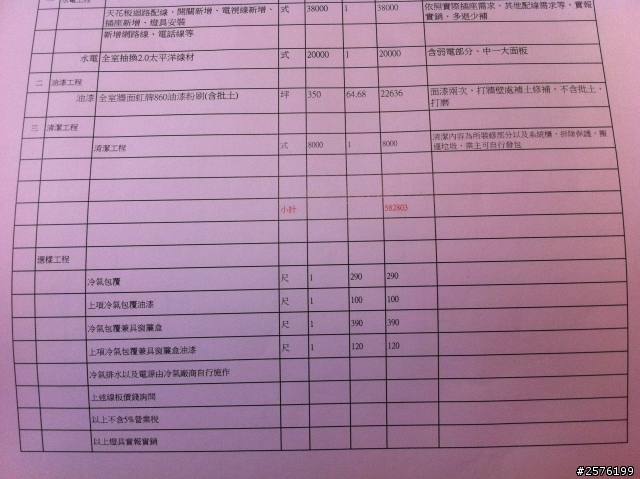 台北市近30坪中古屋裝潢設計與估價單請教