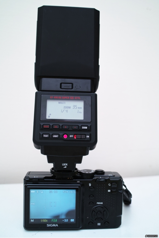 SIGMA EF-610 DG Super 閃光燈 與 SIGMA DP 的相遇
