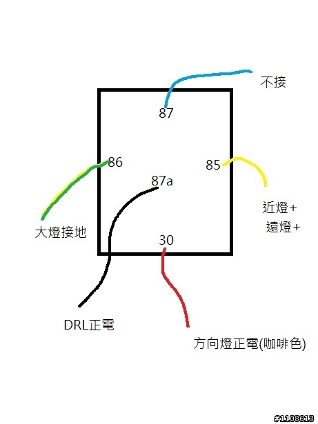 我不舊 我叫勁戰之安全性配備DRL日行燈上身 大燈開日行燈關