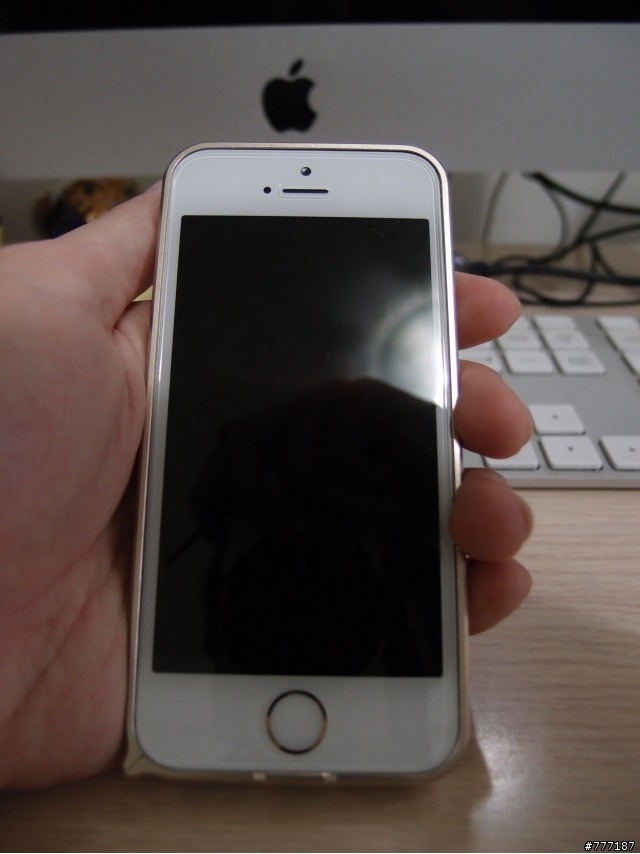 iphone5s 金 金屬保護框分享 類似cross line