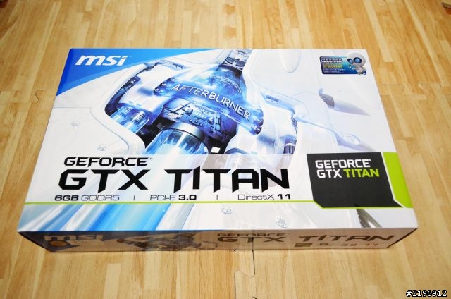 【開箱】NVIDIA GeForce GTX TITAN 泰坦 簡易開箱