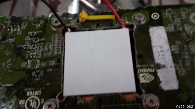 NVIDIA 9800GT 水冷,致冷片 資源回收愛地球改裝~~