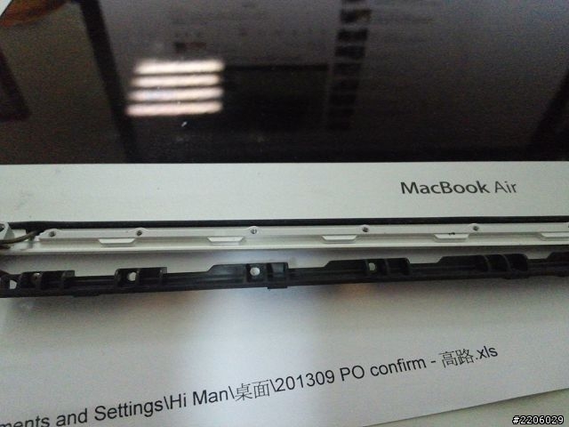 自行更換 apple 2011 mba 液晶破裂 分享心得文