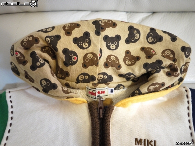 【日本 miki HOUSE】小熊連帽外套私物分享