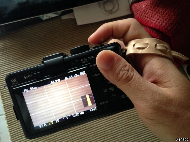 手作 GF1 極簡風相機手腕帶