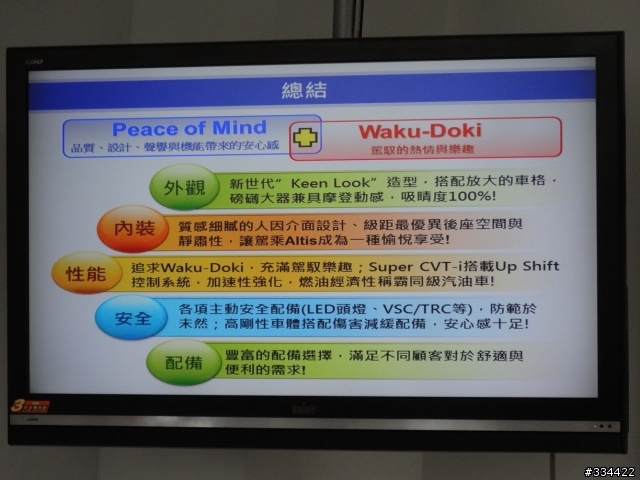 參加COROLLA ALTIS口碑試駕會心得分享 (下午場)