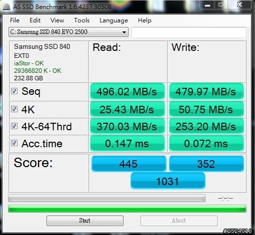 Plextor M5P 小小pk Samsun 840EVO 穩定度測試