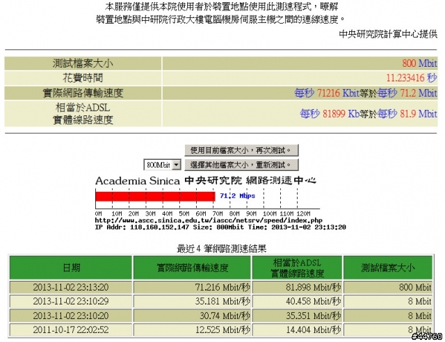 光世代升速100/20後速度問題請教