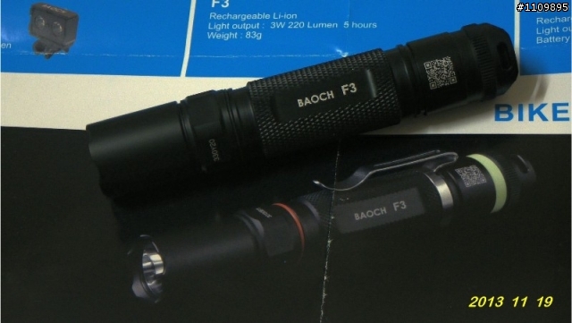 阿哈的Baoch F3手電筒