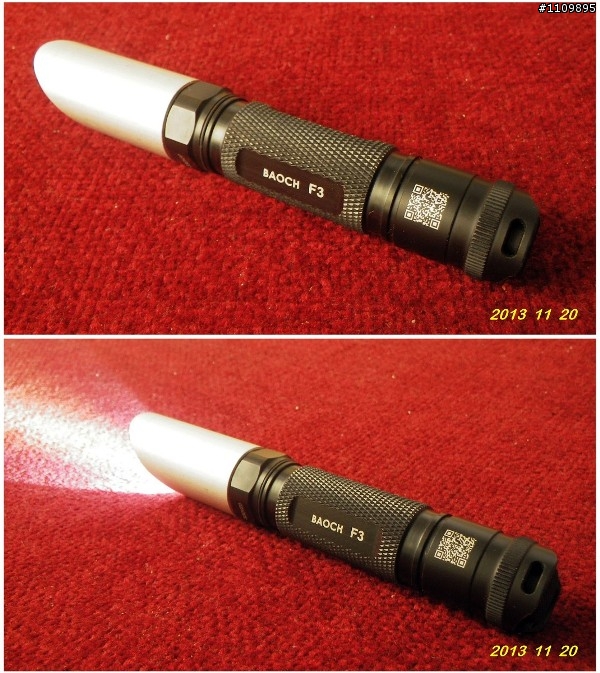 阿哈的Baoch F3手電筒