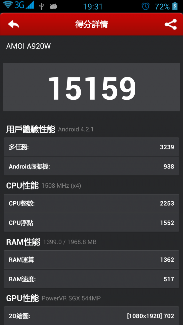 夏新大V二 A920w超簡單開箱