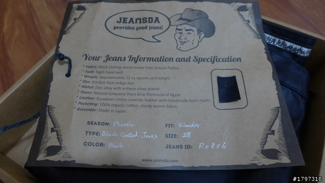JEANSDA 2013秋冬新作 Phoenix Black Coated Jeans Slender