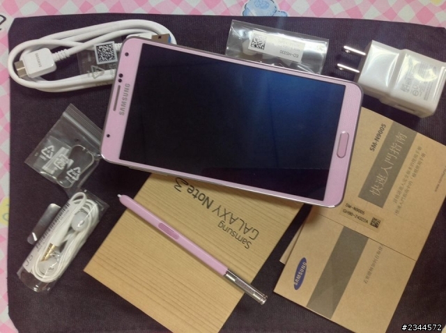 【不專業開箱】Galaxy Note3 4G LTE版香頌粉+外衣分享