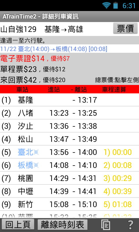 【自製】 ATrainTime2 查高鐵大學生優惠、離峰票 跟 台鐵微笑號