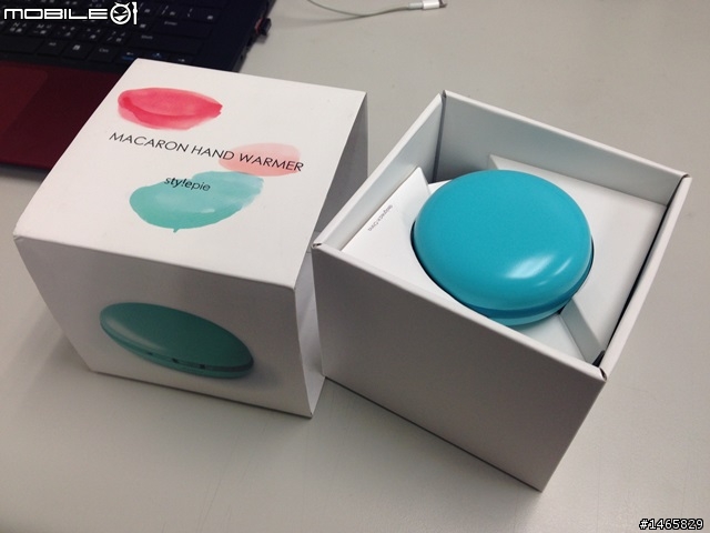 【溫暖開箱】輕巧可愛~馬卡龍造型暖手寶+行動電源