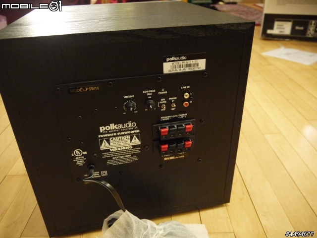 Polk Audio PSW10 subwoofer 簡易開箱