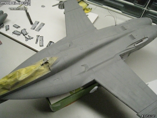 Trumpeter 1/32 F-18F 超級大黃蜂製作分享