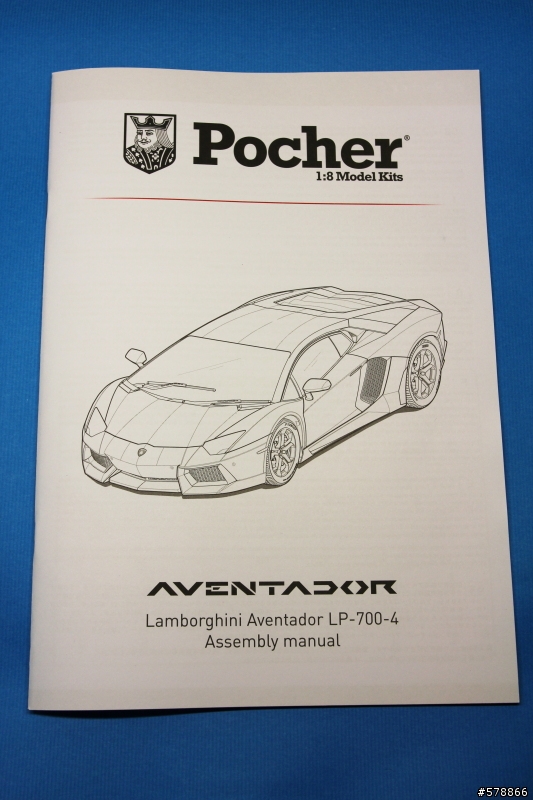 Pocher 1/8 Lamborghini Aventador LP-700-4 開盒報告